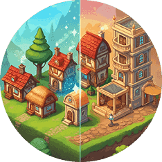 Merge & Upgrade Buildings icon